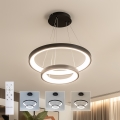 Brilagi - Suspension LED dimmable sur câble FALCON SLIM LED/68W/230V 3000-6500K Ø 50 cm noir + télécommande