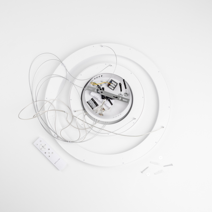 Brilagi - Suspension LED dimmable sur câble FALCON SLIM LED/68W/230V 3000-6500K Ø 50 cm blanc + télécommande