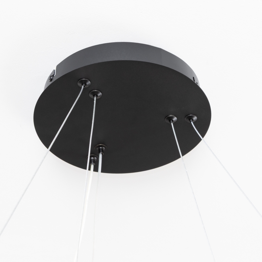 Brilagi - Suspension LED dimmable sur câble FALCON SLIM LED/68W/230V 3000-6500K Ø 50 cm noir + télécommande