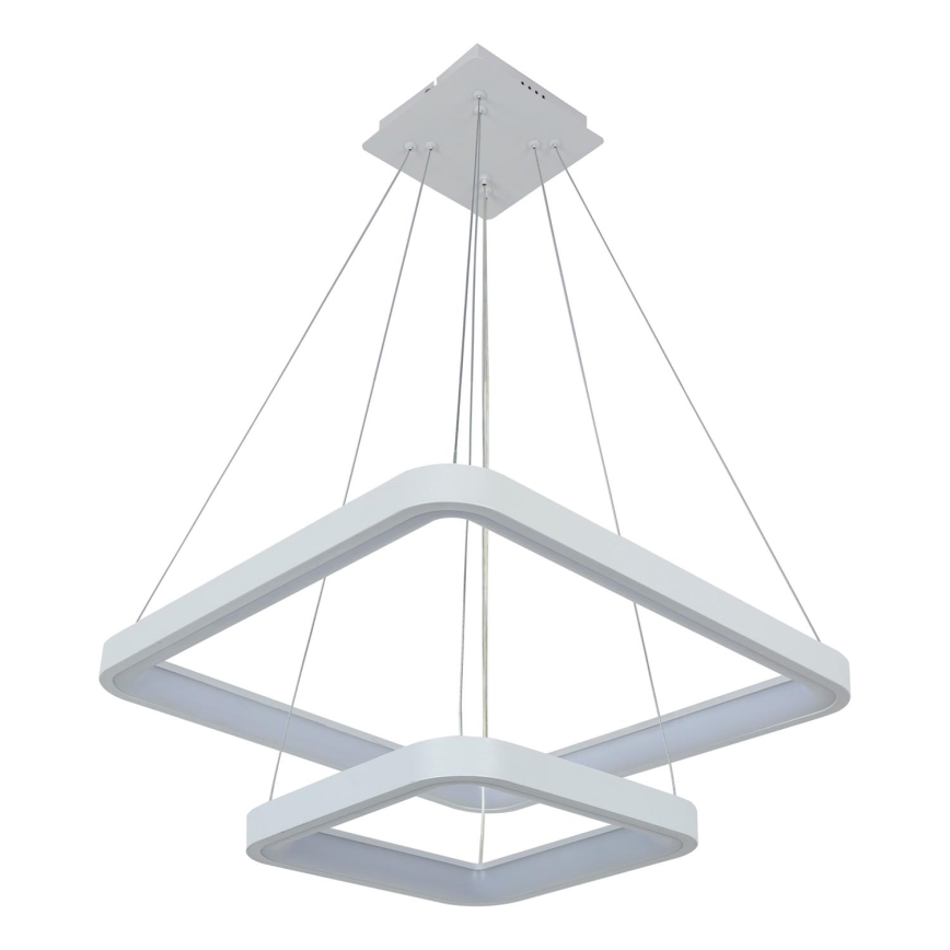 Brilagi - Suspension LED dimmable sur câble FALCON SLIM LED/78W/230V 3000-6500K 50x50 cm blanche + télécommande