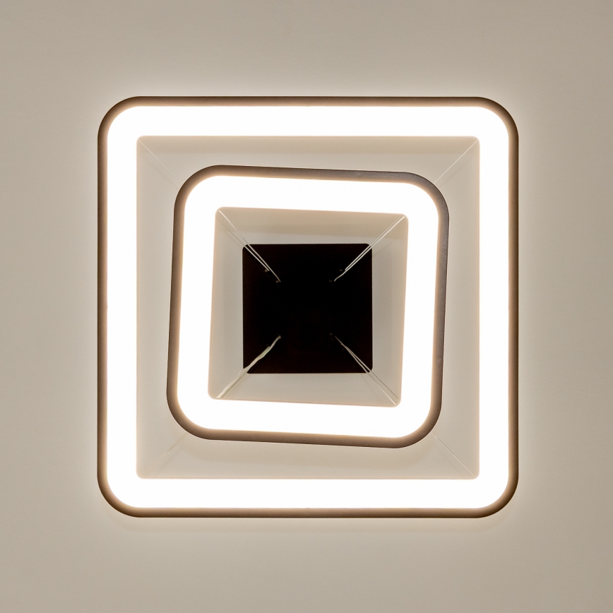 Brilagi - Suspension LED dimmable sur câble FALCON SLIM LED/78W/230V 3000-6500K 50x50 cm noire + télécommande