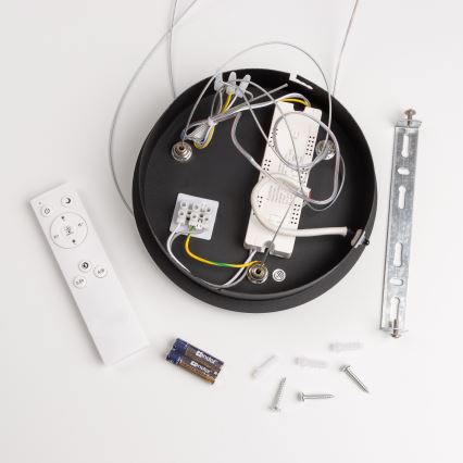 Brilagi - Suspension LED dimmable sur câble FALCON LED/40W/230V 3000–6500K Ø 45 cm noire + télécommande