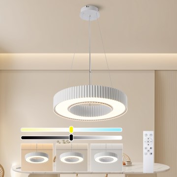 Brilagi - Suspension LED dimmable sur câble LUMIX LED/48W/230V 3000-6000K blanc Ø 50 cm + télécommande