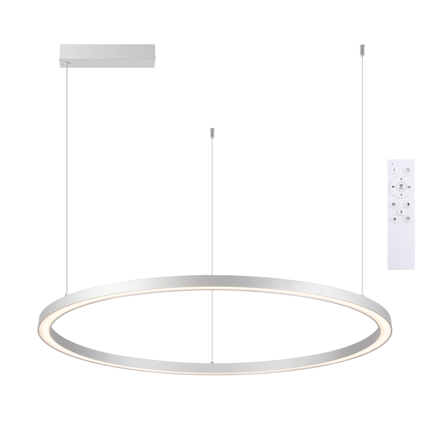 Brilagi - Suspension LED dimmable sur câble PORTOFINO LED/98W/230V 3000-6000K argenté + télécommande