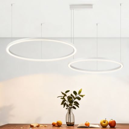Brilagi - Suspension LED dimmable sur câble PORTOFINO LED/98W/230V 3000-6000K blanche + télécommande