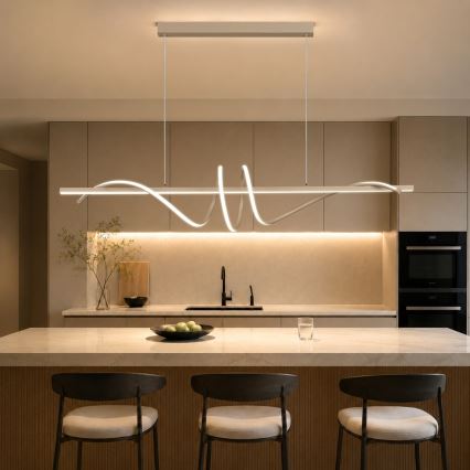 BRILAGI - Lustre LED dimmable sur câble SIGNATURE LED/50W/230V 3000-6000K 120 cm beige + télécommande