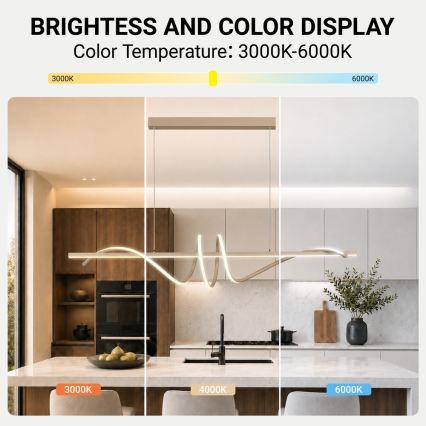 BRILAGI - Lustre LED dimmable sur câble SIGNATURE LED/50W/230V 3000-6000K 120 cm beige + télécommande