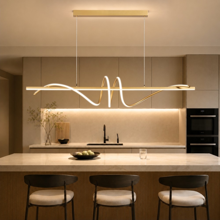 BRILAGI - Suspension LED dimmable sur câble SIGNATURE LED/50W/230V 3000-6000K 120 cm dorée + télécommande