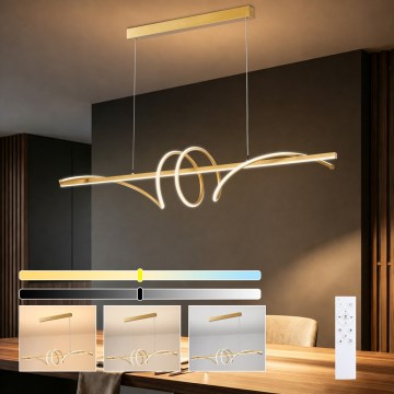 BRILAGI - Suspension LED dimmable sur câble SIGNATURE LED/50W/230V 3000-6000K 120 cm dorée + télécommande