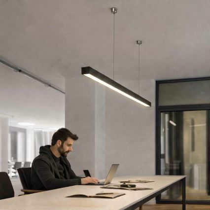 Brilagi - Suspension LED FULLDAY 30/40/50W/230V 2700/4000/6000K 150 cm noir