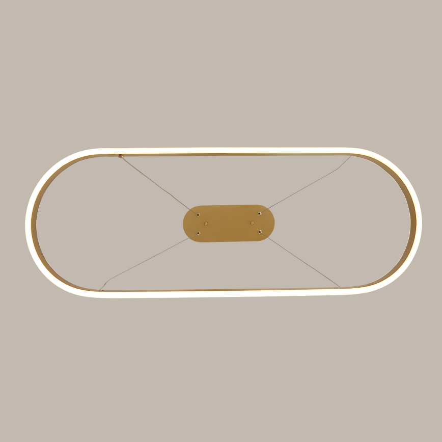 Brilagi - Suspension LED PONDIE sur câble, 44 W, 230 V, 80 x 30 cm, doré