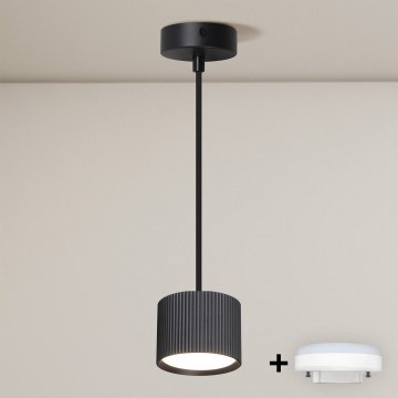 Brilagi - Suspension LED RGB+CCT dimmable STRIPY 1xGX53/14W/230V 2700-6500K Wi-Fi Tuya noir