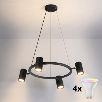Brilagi - Suspension LED RGBW dimmable sur câble SELE 4xGU10/6,5W/230V 2700-6500K noir