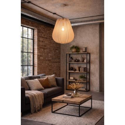 Brilagi - Suspension LED sur câble ARVEN 1xE27/8W/230V Ø 37 cm beige