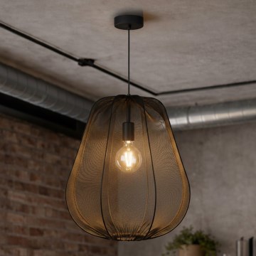 Brilagi - Suspension LED sur câble ARVEN 1xE27/8W/230V Ø 37 cm noir