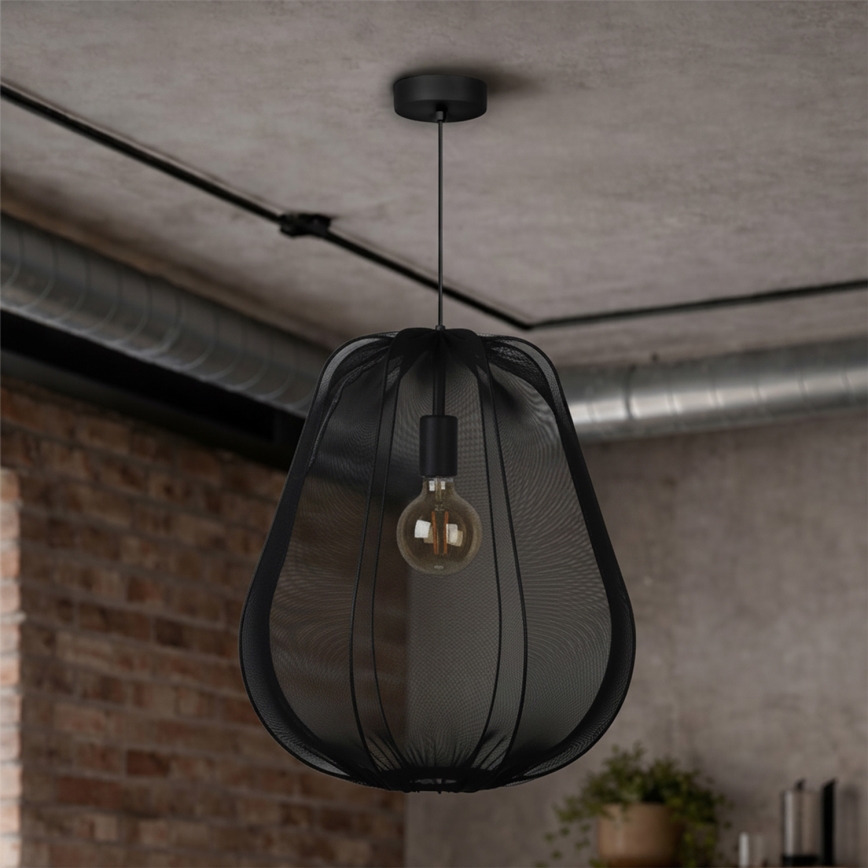Brilagi - Suspension LED sur câble ARVEN 1xE27/8W/230V Ø 37 cm noir