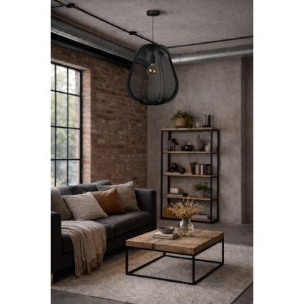 Brilagi - Suspension LED sur câble ARVEN 1xE27/8W/230V Ø 37 cm noir