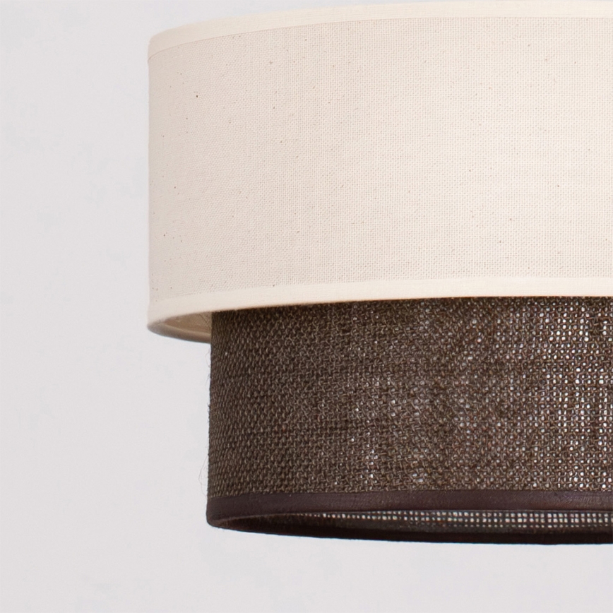 Brilagi - Suspension LED sur câble BOHO STYLE 1xE27/15W/230V Ø 25 cm crème/marron