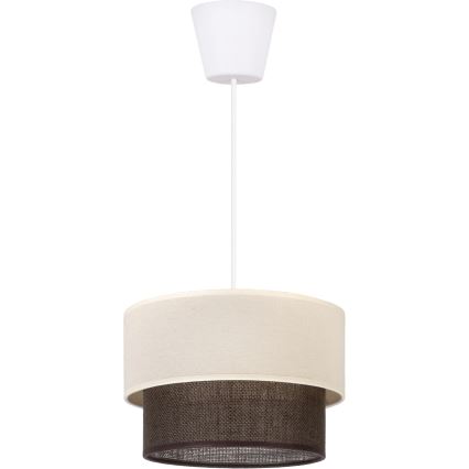 Brilagi - Suspension LED sur câble BOHO STYLE 1xE27/15W/230V Ø 25 cm crème/marron