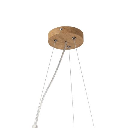 Brilagi - Suspension LED sur câble CARVALHO MODERN 3xE27/60W/230V chêne Ø 47,5 cm