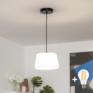 Brilagi - Suspension LED sur câble CERIA 1xE27/40W/230V Ø 25 cm blanche