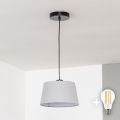 Brilagi - Suspension LED sur câble CERIA 1xE27/40W/230V Ø 25 cm gris
