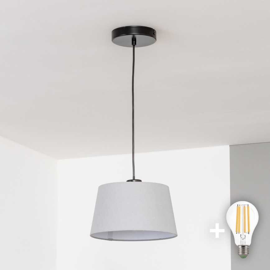 Brilagi - Suspension LED sur câble CERIA 1xE27/40W/230V Ø 25 cm gris