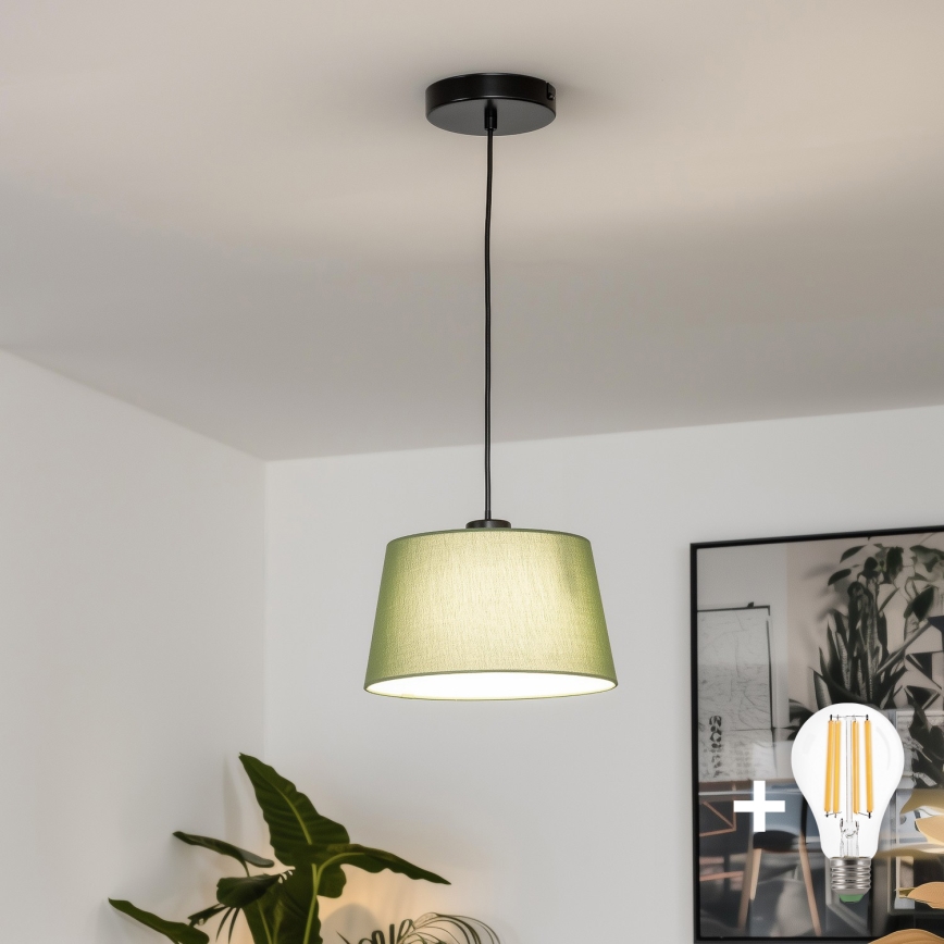 Brilagi - Suspension LED sur câble CERIA 1xE27/40W/230V Ø 25 cm vert