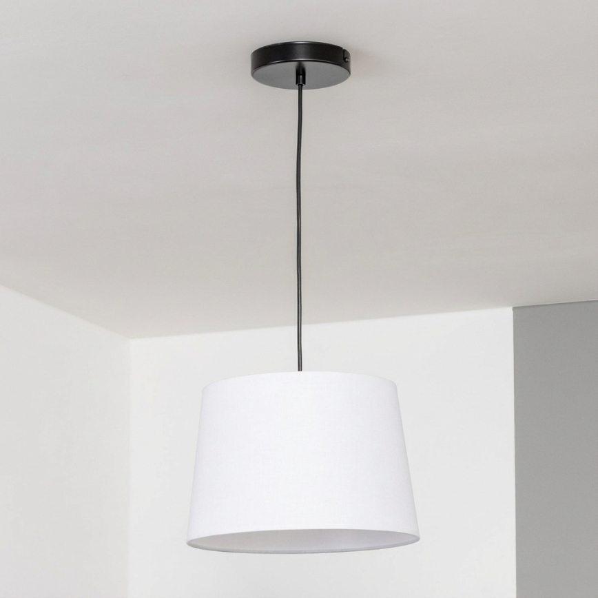 Brilagi - Suspension LED sur câble CERIA 1xE27/40W/230V Ø 30 cm blanche