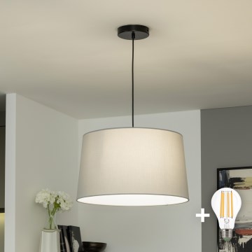 Brilagi - Suspension LED sur câble CERIA 1xE27/40W/230V Ø 45 cm gris