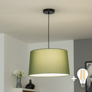 Brilagi - Suspension LED sur câble CERIA 1xE27/40W/230V Ø 45 cm verte
