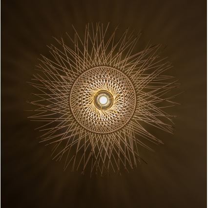 Brilagi - Suspension LED sur câble CERIA BOHO 1xE27/40W/230V Ø 100 cm en bambou