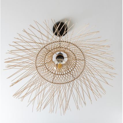 Brilagi - Suspension LED sur câble CERIA BOHO 1xE27/40W/230V Ø 100 cm en bambou