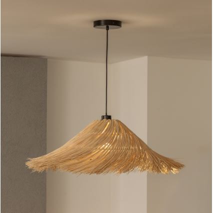 Brilagi - Suspension LED sur câble CERIA BOHO 1xE27/40W/230V Ø 100 cm en rotin