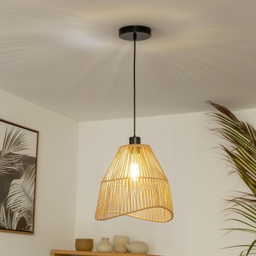 Brilagi - Suspension LED sur câble CERIA BOHO 1xE27/40W/230V Ø 30 cm marron