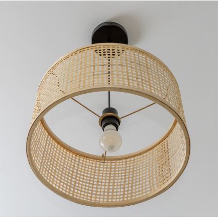 Brilagi - Suspension LED sur câble CERIA BOHO 1xE27/40W/230V Ø 40 cm bambou