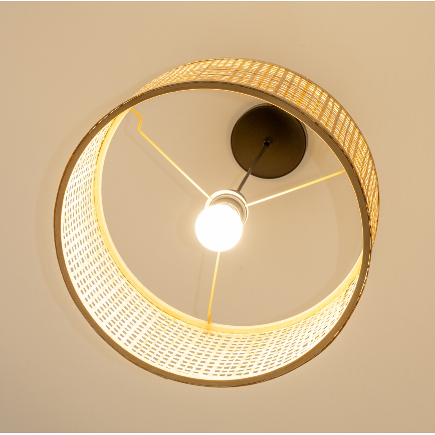 Brilagi - Suspension LED sur câble CERIA BOHO 1xE27/40W/230V Ø 40 cm bambou