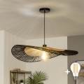 BRILAGI - Suspension LED sur câble CERIA BOHO 1xE27/40W/230V Ø 50 cm noir/marron