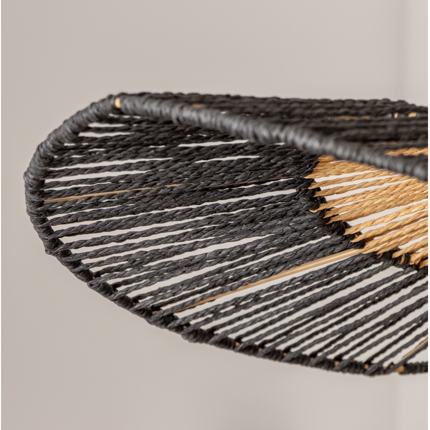 Brilagi - Suspension LED sur câble CERIA BOHO 1xE27/40W/230V Ø 50 cm noir/marron