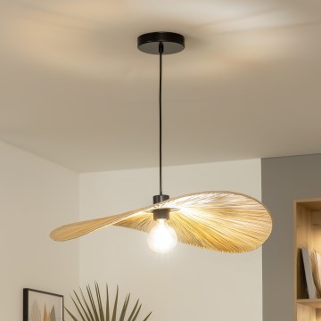 Brilagi - Suspension LED sur câble CERIA BOHO 1xE27/40W/230V Ø 60 cm en raphia