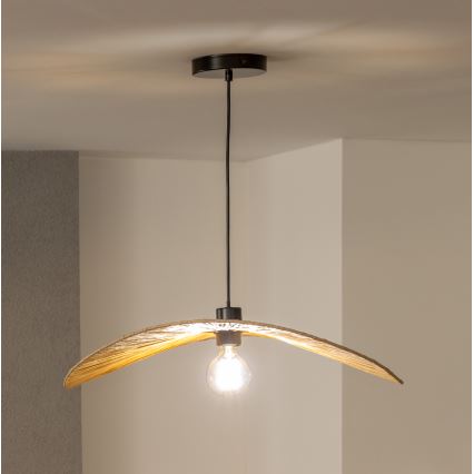 Brilagi - Suspension LED sur câble CERIA BOHO 1xE27/40W/230V Ø 60 cm en raphia