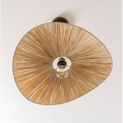 Brilagi - Suspension LED sur câble CERIA BOHO 1xE27/40W/230V Ø 60 cm en raphia