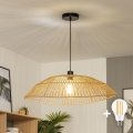Brilagi - Suspension LED sur câble CERIA BOHO 1xE27/40W/230V Ø 70 cm marron