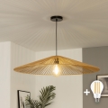 Brilagi - Suspension LED sur câble CERIA BOHO 1xE27/40W/230V Ø 90 cm marron