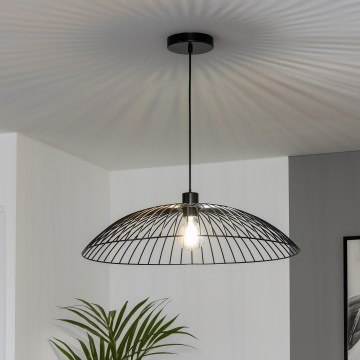 Brilagi - Suspension LED sur câble CERIA WIRE 1xE27/40W/230V diam. 60 cm noire