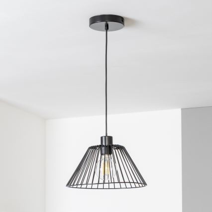 Brilagi - Suspension LED sur câble CERIA WIRE 1xE27/40W/230V Ø 30 cm noire