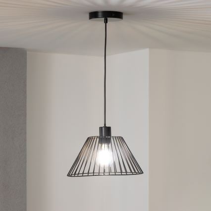 Brilagi - Suspension LED sur câble CERIA WIRE 1xE27/40W/230V Ø 30 cm noire