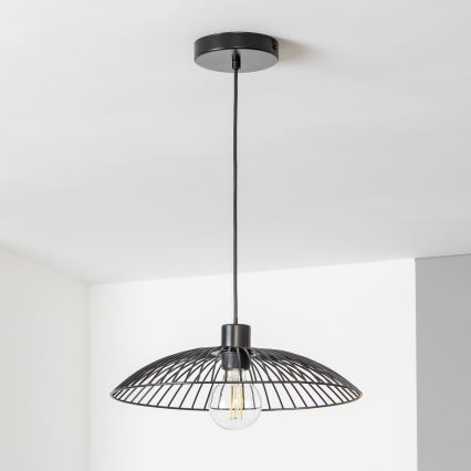 Brilagi - Suspension LED sur câble CERIA WIRE 1xE27/40W/230V Ø 38 cm noir