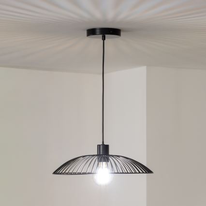 Brilagi - Suspension LED sur câble CERIA WIRE 1xE27/40W/230V Ø 38 cm noir