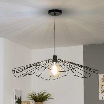 Brilagi - Suspension LED sur câble CERIA WIRE 1xE27/40W/230V Ø 80 cm noire